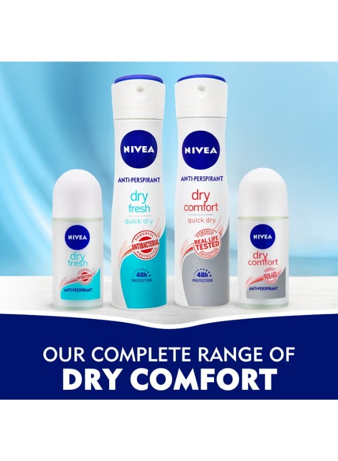 Nivea Dry Comfort Antiperspirant Roll On 50ml - Image 4