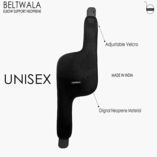 BELTWALA Unisex Universal Elbow Support Brace Made with Neoprene for Enhanced Strength and Stability, Provides Effective Pain Relief, Compression and Joint Support, Ideal for Injury Recovery, Sports Activities and Muscle Protection for Men and Women - Image 3