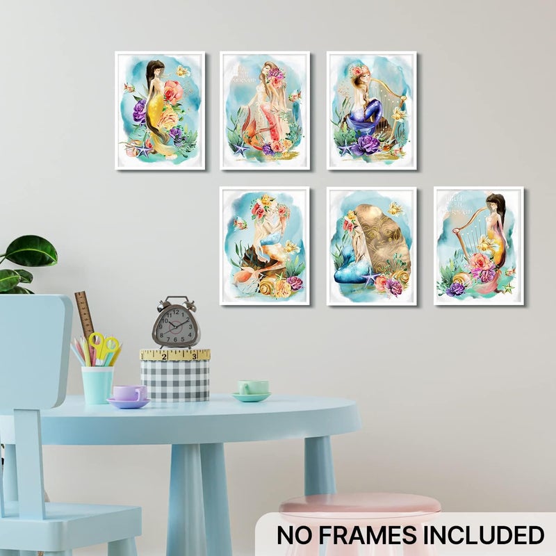 YOOOAHU Mermaid Princess Wall Decor Poster Set - Image 3