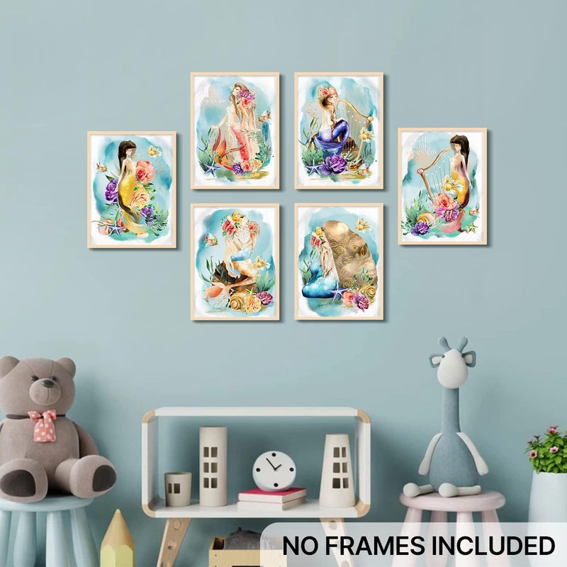 YOOOAHU Mermaid Princess Wall Decor Poster Set - Image 2
