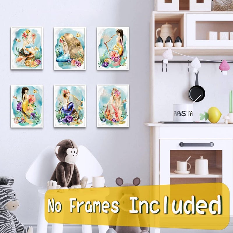 YOOOAHU Mermaid Princess Wall Decor Poster Set - Image 5