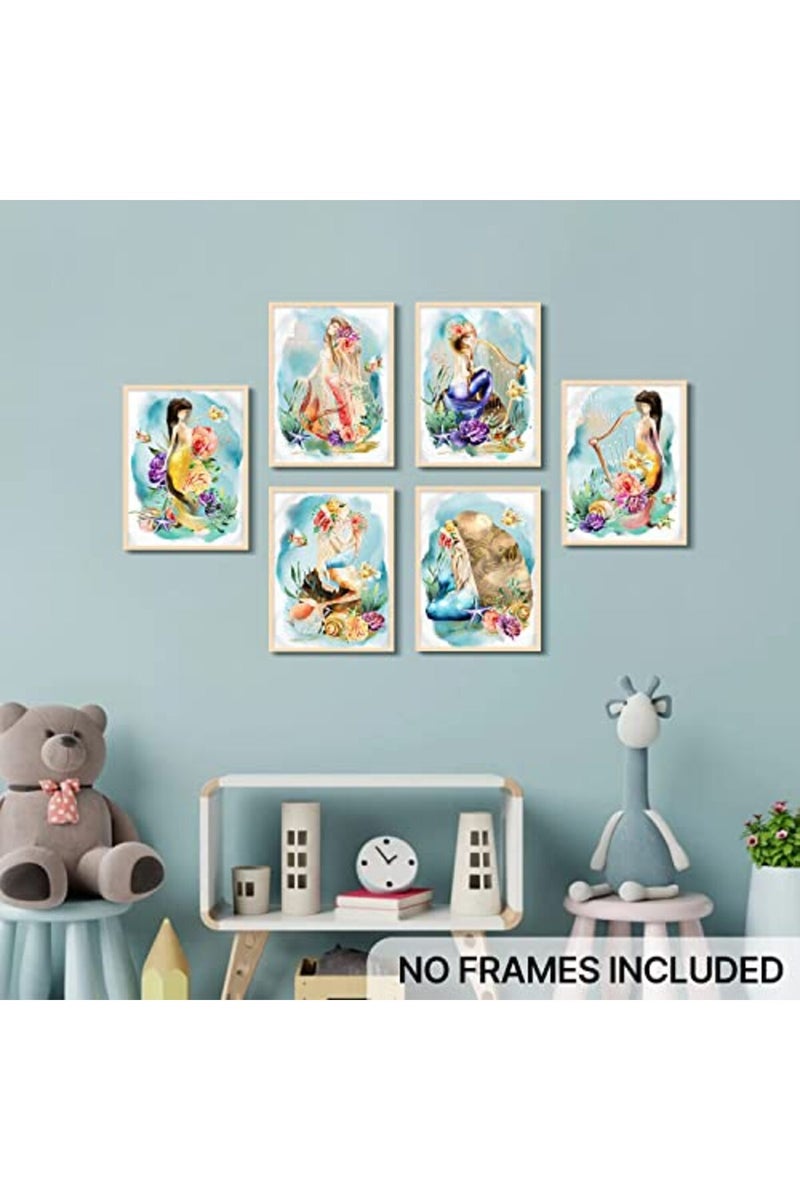YOOOAHU Mermaid Princess Wall Decor Poster Set - Image 2