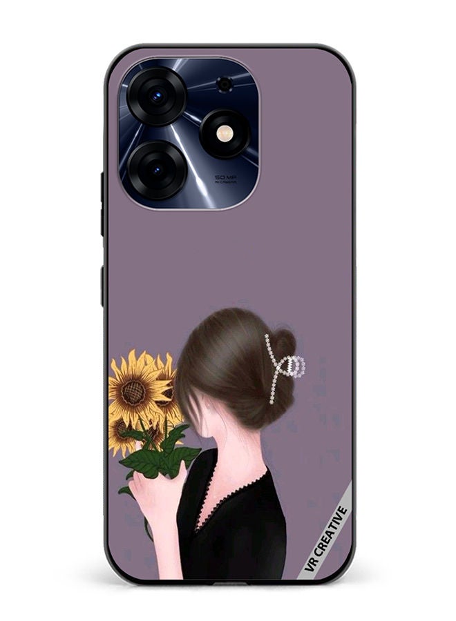 VR CREATIVE Protective Case Cover For Tecno Spark 10 Pro Sunflower Design Multicolour - Image 1