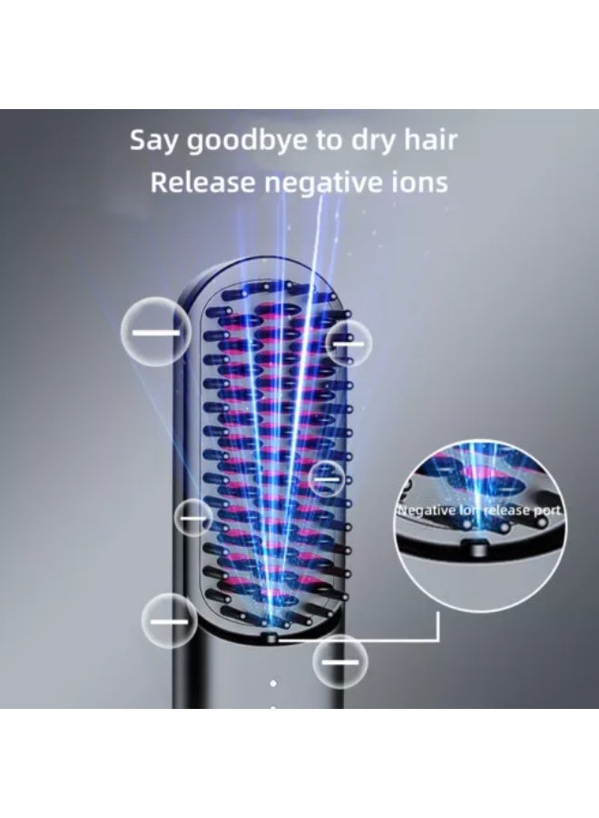 Professional Beauty Appliances 5-in-1 Hair Dryer Brush Set, Hot Air Styling Kit with Interchangeable Attachments, Black and Pink, Professional Grade Ionic Technology - Image 2