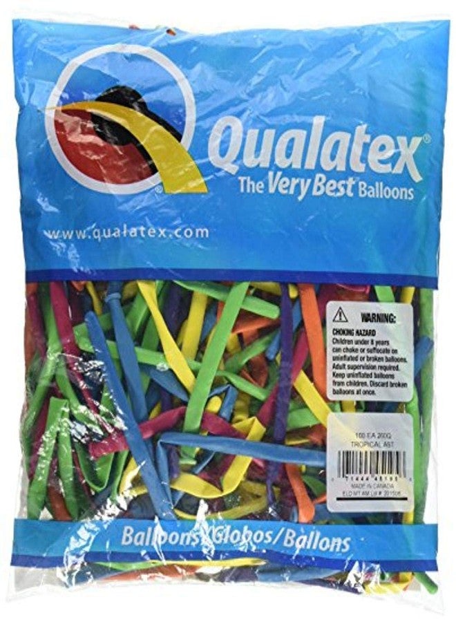 كوالاتكس بالونات ربط متنوعة استوائية من كوالاتكس 260Q، 60 × 2 × 2 بوصة (100 قطعة) - Image 2