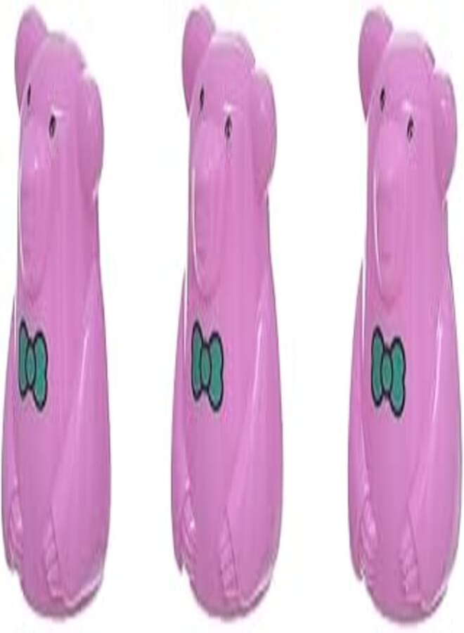 TR-3073 Manual Pencil Sharpener with Shell Prom Bear Shape Pack of 3 Pieces - Pink