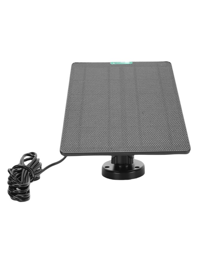 Solar Panel Charger 10W ETFE and Monocrystalline Silicon High Temperature Proof DC3.5 Interface Camera Doorbell Solar Panel Black - Image 4