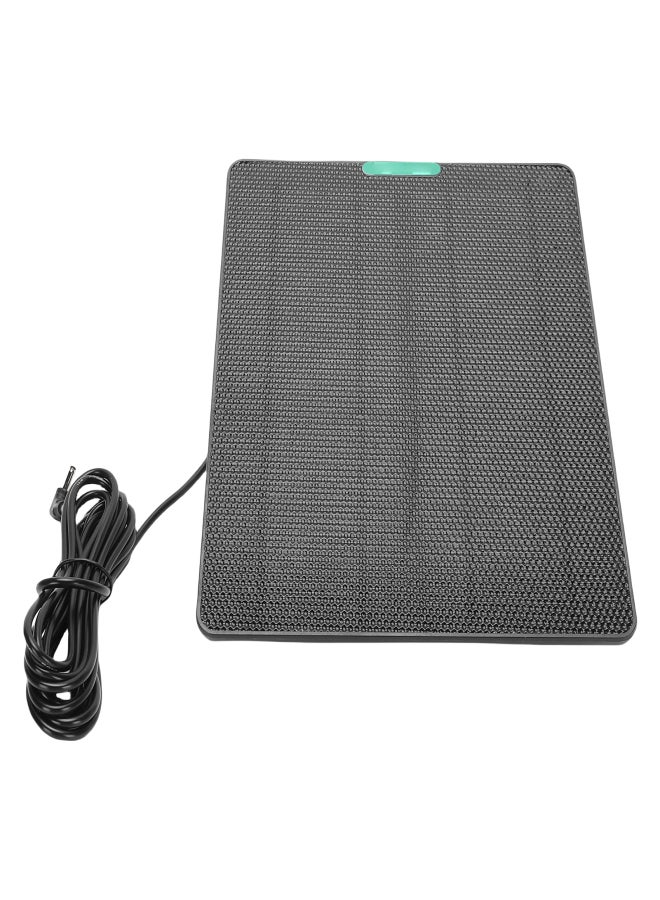 Solar Panel Charger 10W ETFE and Monocrystalline Silicon High Temperature Proof DC3.5 Interface Camera Doorbell Solar Panel Black - Image 3