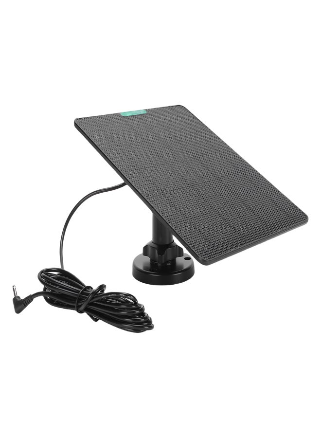 Solar Panel Charger 10W ETFE and Monocrystalline Silicon High Temperature Proof DC3.5 Interface Camera Doorbell Solar Panel Black - Image 5