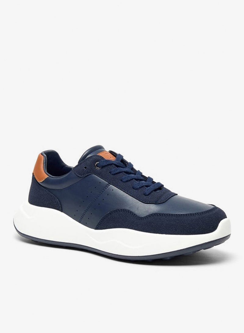 دوتشيني سنيكرز رجالي برباط بلون سادة - Image 3