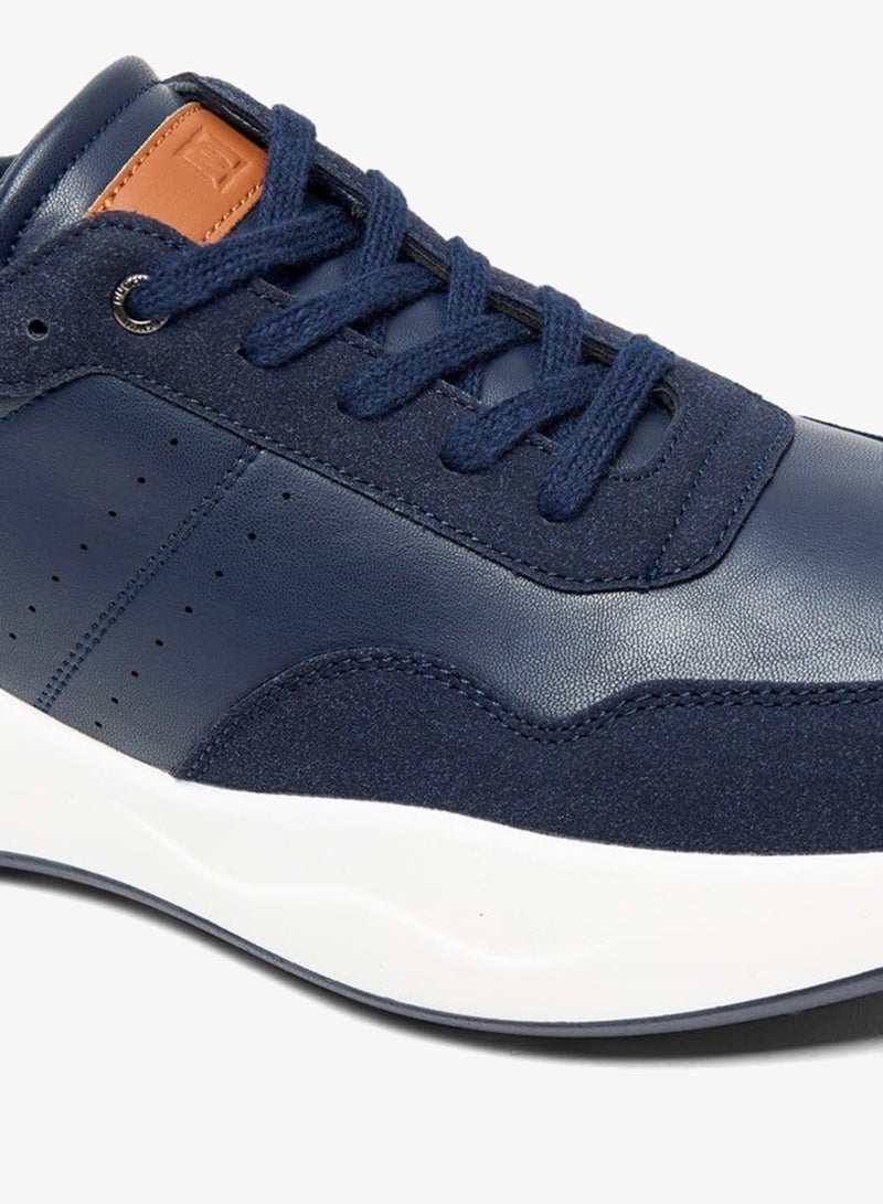 دوتشيني سنيكرز رجالي برباط بلون سادة - Image 5