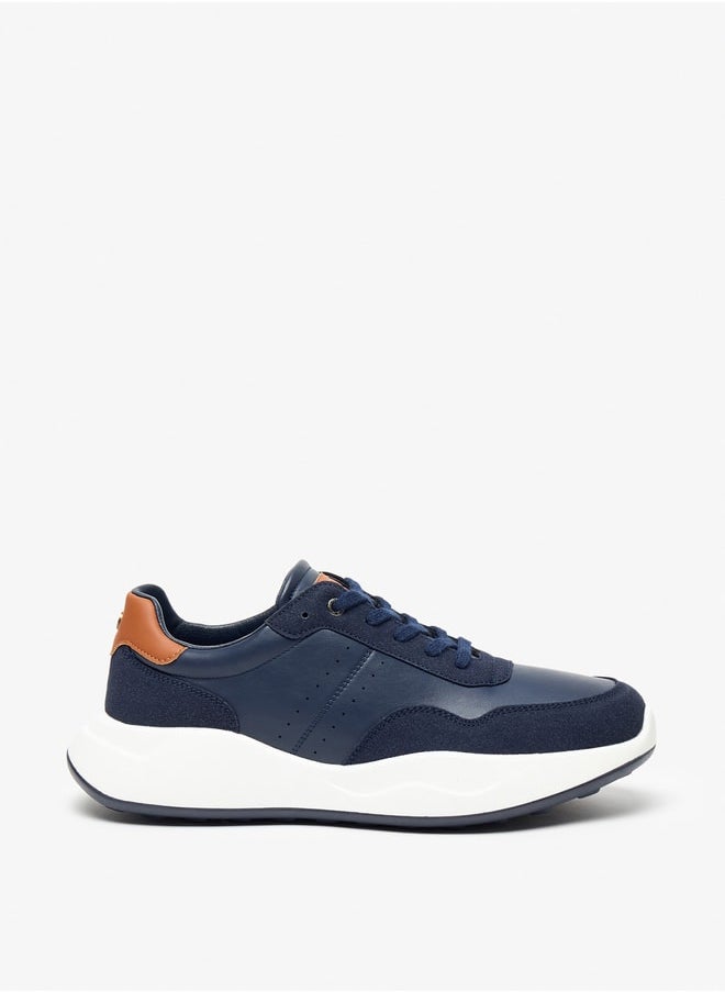 DUCHINI Men's Solid Lace-Up Sneakers  - Image 3