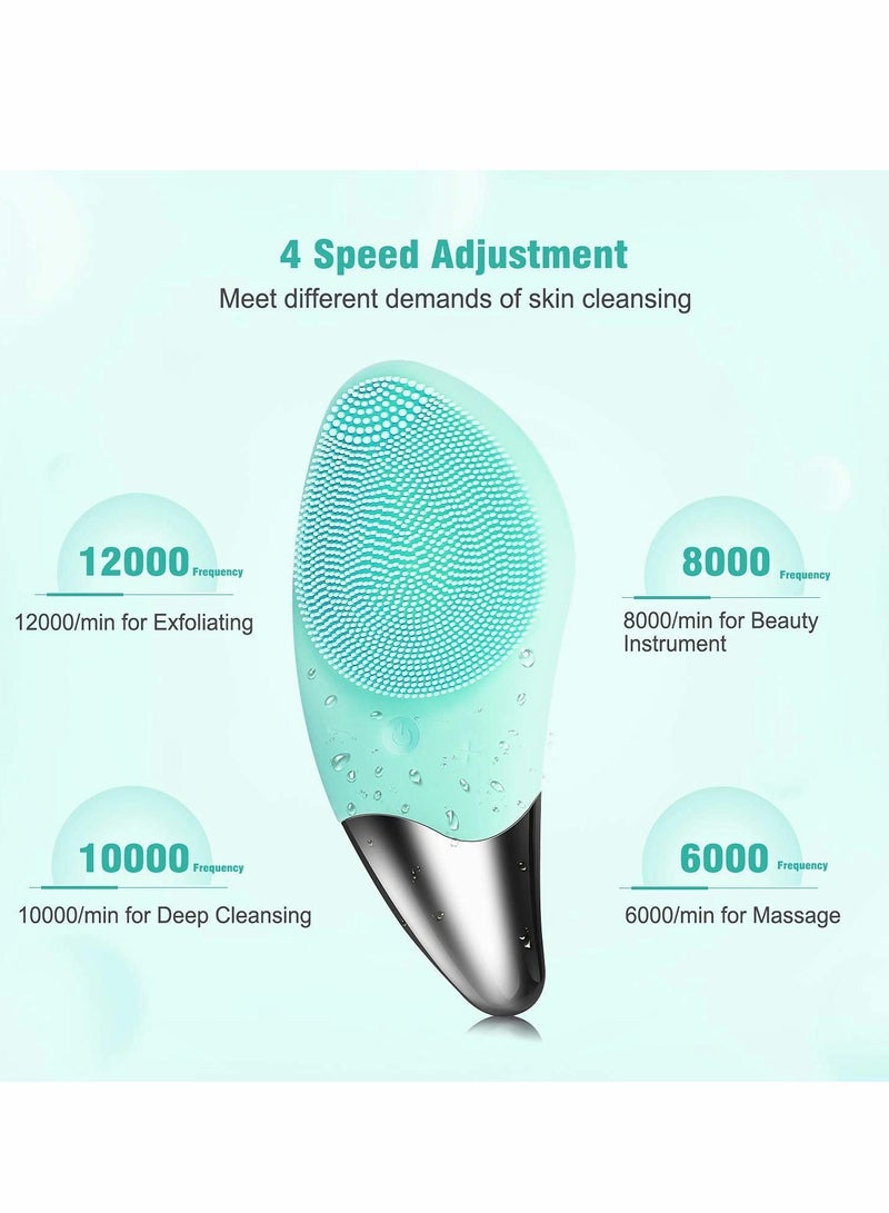 Excefore Sonic Facial Cleansing Brush, Electric Waterproof Face Wash - Image 3