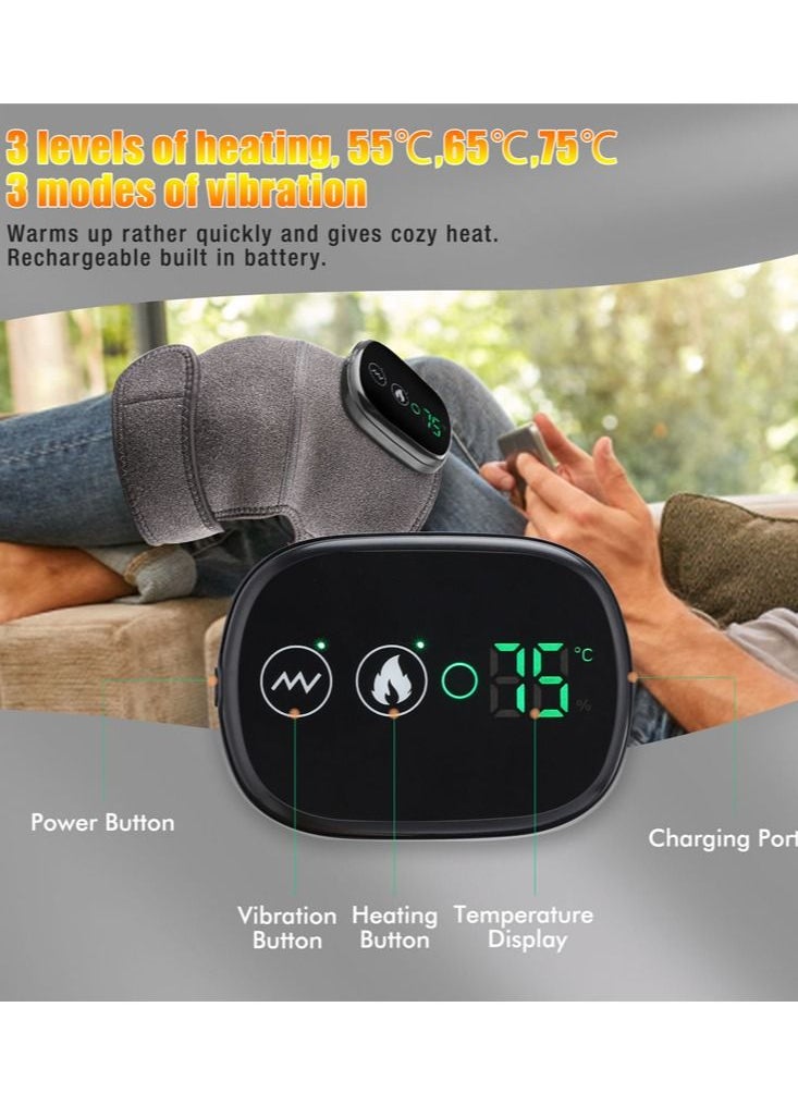 Heated Knee Massager, Shoulder Heating Pads, 3 in 1 Elbow Shoulder  Knee Brace with Vibration, Cordless Rechargeable Heating Massager for Stress Relief - pzsku/ZE0B230BA4FE4C4851366Z/45/_/1690876944/1fff0fe5-79b2-4ddf-a360-f643048e3535