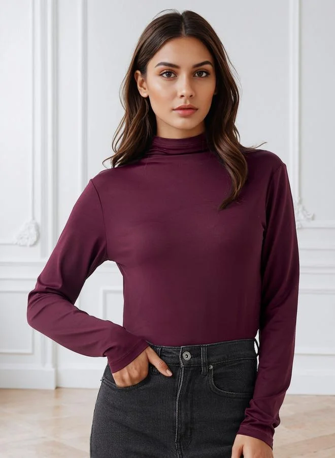 Splash FAV Regular Fit T shirt with High Neck