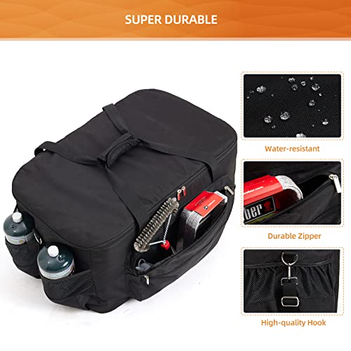 NOELIFE Padded Carry Bag for Weber Q1200 Q1000 Q1400 Liquid Propane Grill, 600D Water-Resistant Outdoor BBQ Grilling Carrying Case for Weber Q1200, Black (Bag Only) - Image 4