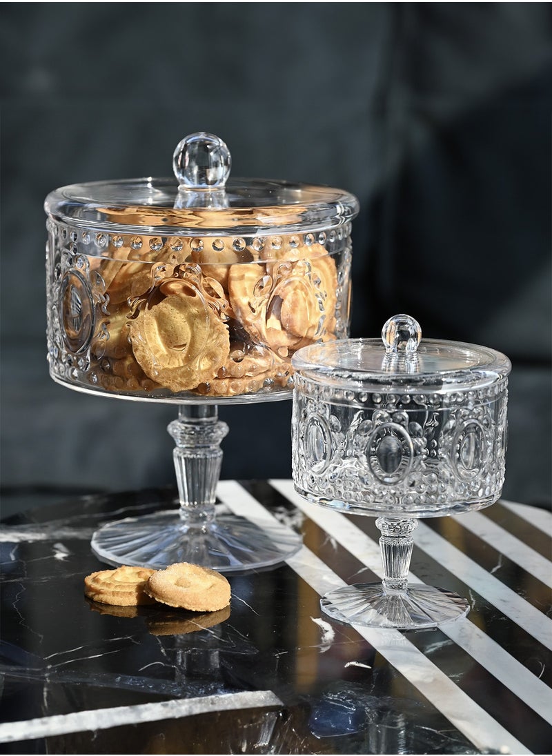 Baci milano - Mini Biscuit Jar Clear DIAM 11 cm, Baci Milano Baroque&Rock - Image 1