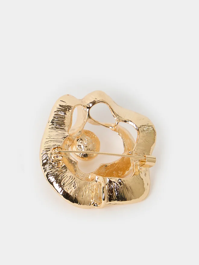 ستايلي Styli Faux Pearl Embellished Brooch