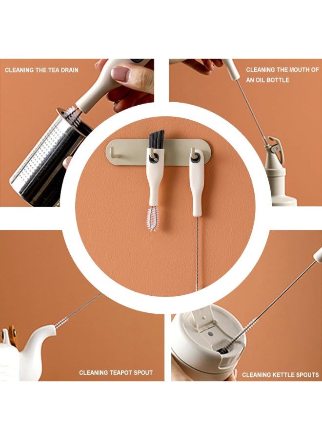 Cup Lid Cleaning Brush Set Multifunctional Bottle Cleaning Tools Portable Gap Cleaner Kit for Baby Bottle Sippy Cup Tubes Teapot Spout - Image 4