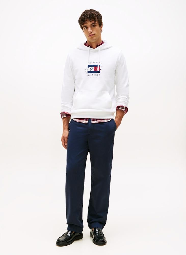 TOMMY HILFIGER Flag Graphic Drawstring Hoody - Image 4