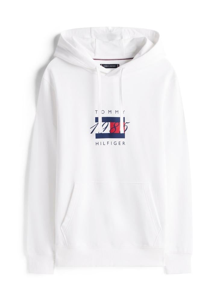 TOMMY HILFIGER Flag Graphic Drawstring Hoody - Image 5