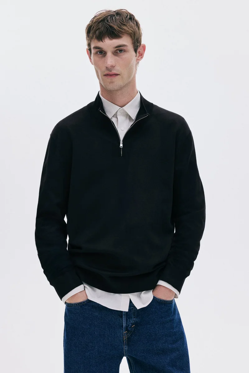 H&M Regular Fit Zip-top jumper