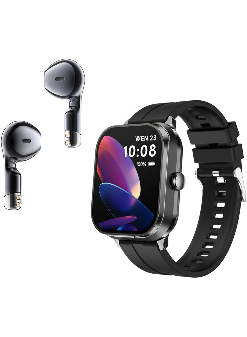 AROAQ D8Pro 2.01" TFT Smartwatch with Earbuds Smart Watch TWS Wireless Bluetooth Headset Health Monitor Fitness Tracker Bluetooth Call Music Player - Image 1