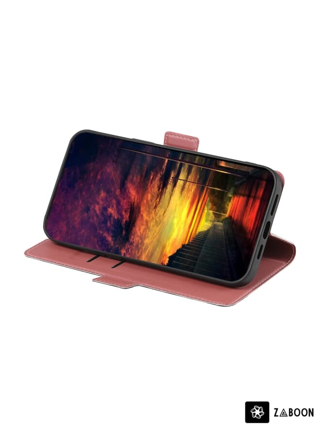 Zaboon Protective Case For Samsung Galaxy A13 4G Twill Texture Side Button Leather - Image 3