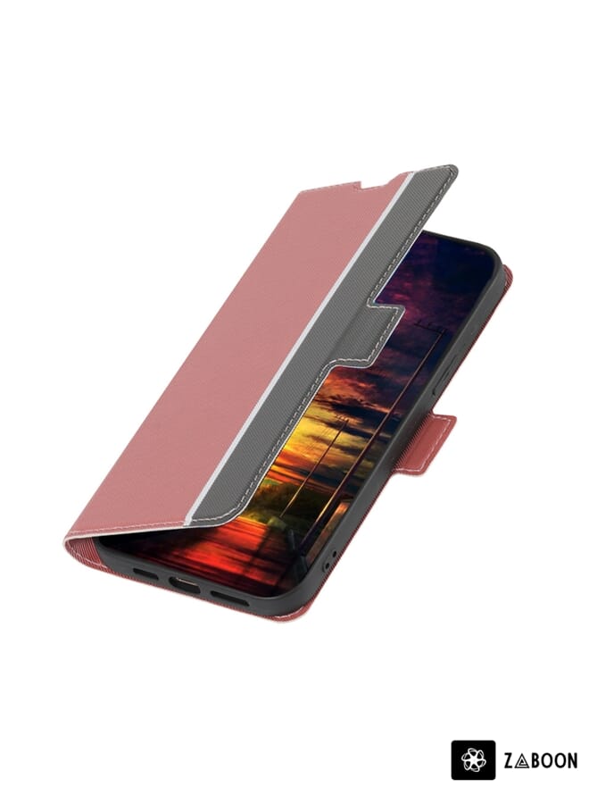 Zaboon Protective Case For Samsung Galaxy A13 4G Twill Texture Side Button Leather - Image 5