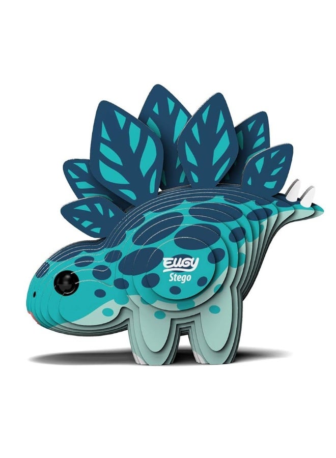 Eugy Stegosaurus Dinosaur 3D Puzzle, 22 Piece Eco-Friendly Educational Toy Puzzles for Boys, Girls & Kids Ages 6+ - Image 3