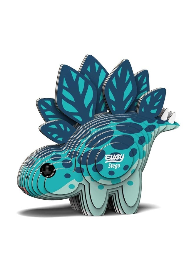 Eugy Stegosaurus Dinosaur 3D Puzzle, 22 Piece Eco-Friendly Educational Toy Puzzles for Boys, Girls & Kids Ages 6+ - Image 4