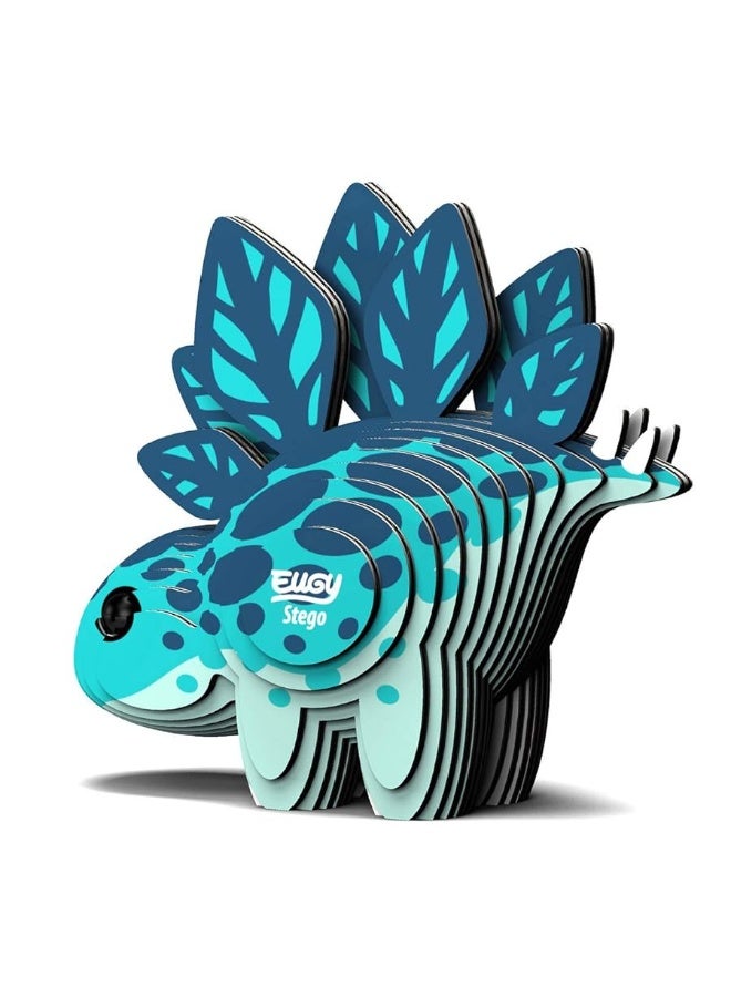 Eugy Stegosaurus Dinosaur 3D Puzzle, 22 Piece Eco-Friendly Educational Toy Puzzles for Boys, Girls & Kids Ages 6+ - Image 2