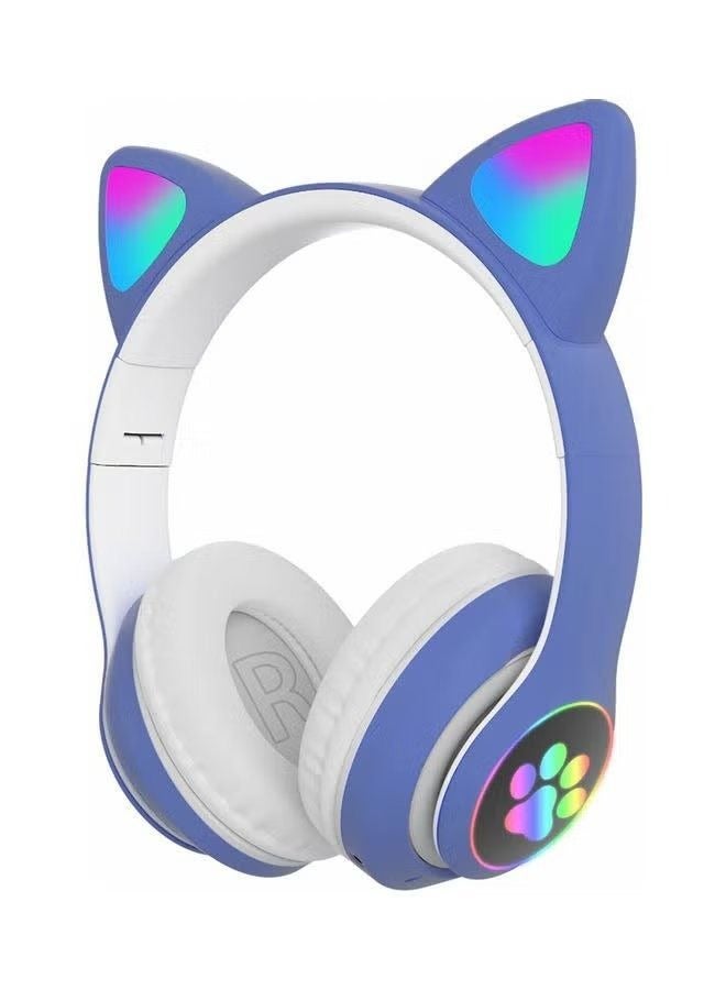 Cat Ears Foldable Headset Multicolour