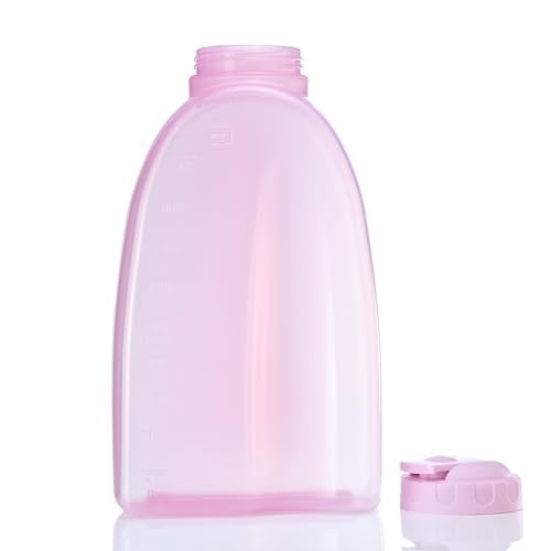 Gluman Plastic Hippo Fridge Water Bottle | 2 Ltr Set Of 2 | Bpa Free | 100% Leak Proof | Office Bottle | Gym Bottle | Home | Kitchen | Travel Bottle (Pink) - Image 3