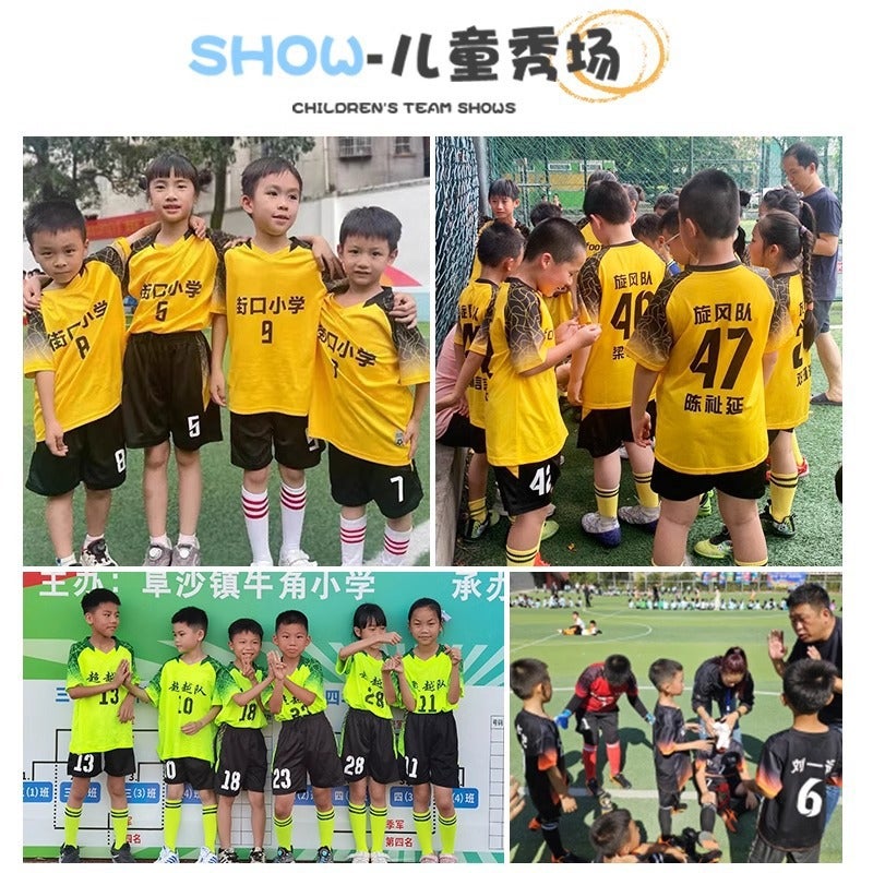 Children'S Football Uniform Suit For Boys And Girls, Game Training Team Uniform, Four-Piece Set, Primary School Student Sports Jersey - Image 3