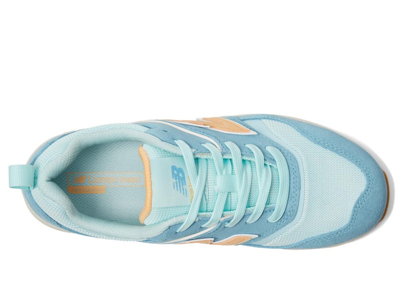 New Balance Women's Elite Lite Electrical Hazard Medium Composite Toe, Industrial Work Shoe Lightweight & Slip Resistant, Milky Blue Orange, 5 - Image 2