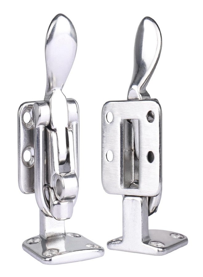 NovelBee 2pcs Stainless Steel Hold Down 90 Degree Clamp Locking Cam Latches,Anti-Rattle Latch Hasp for Boat Marine RV Caravan - Image 5
