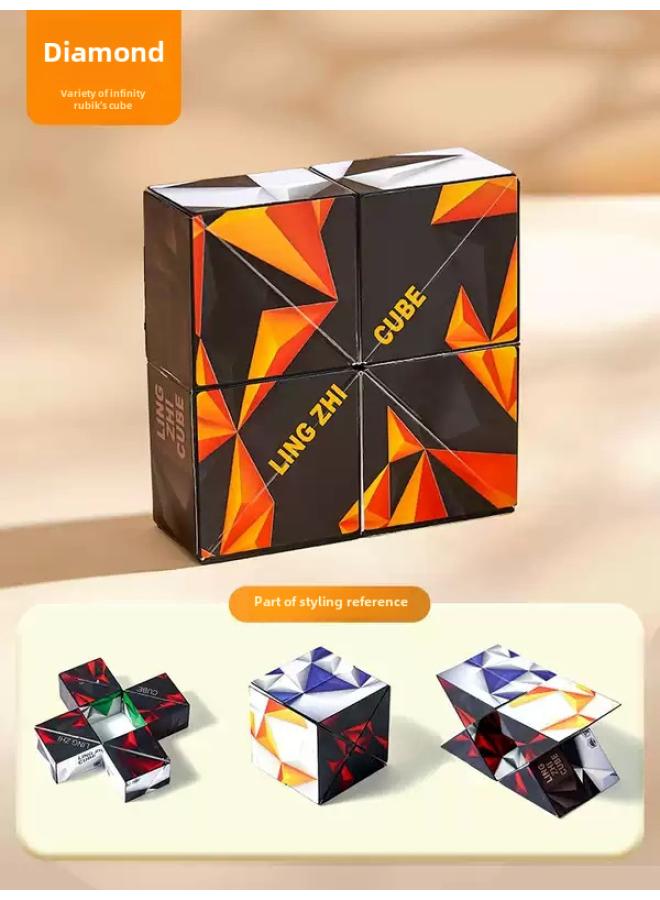 Children's Educational Toys Gift Three-dimensional Magic Cube Decompression Artifact 3d Unlimited Magic Cube Stall Stall