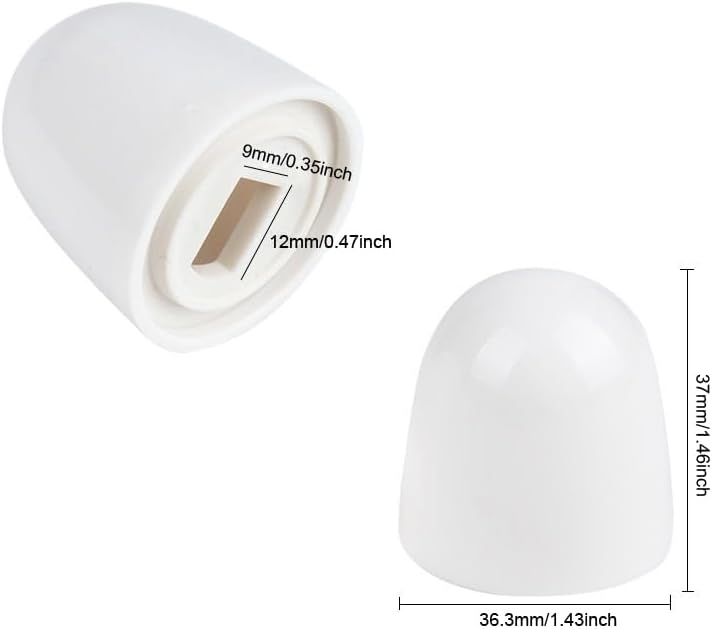 RecDec 8 Pack Toilet Seat Screws Caps with Washers Universal Fit Push-on Toilet Seat Bolts Caps Decor Top Cover for Toilet Seat Screws Replacement Kit Toilet Seat Hinge Bolts and Nuts Floor Fastener - Image 2