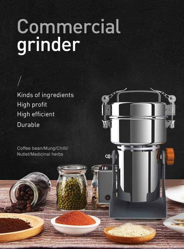 Horus 3000g Elecreic Grain Grinder Mill Stainless Steel Corn Spice Dry Herb Seeds Mill Machine Gift for Mom, Wife 220V - Image 4