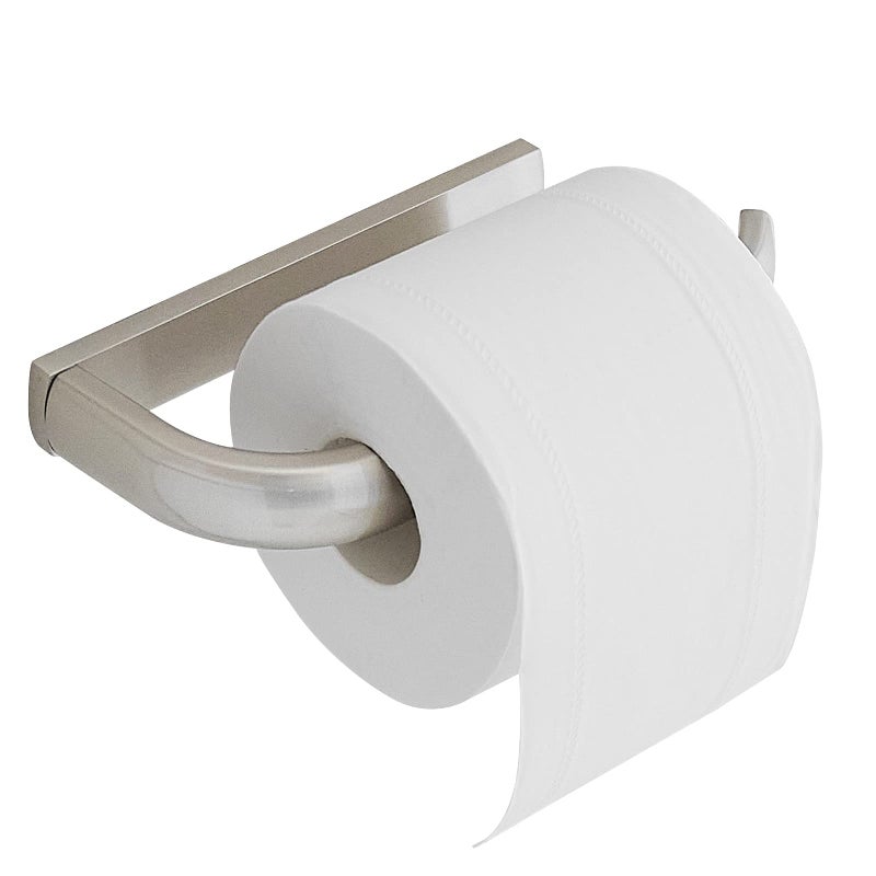 BESy Brass Toilet Tissue Paper Holder Brushed Nickel Bathroom Accessories Wall Mounted  Rust Protection