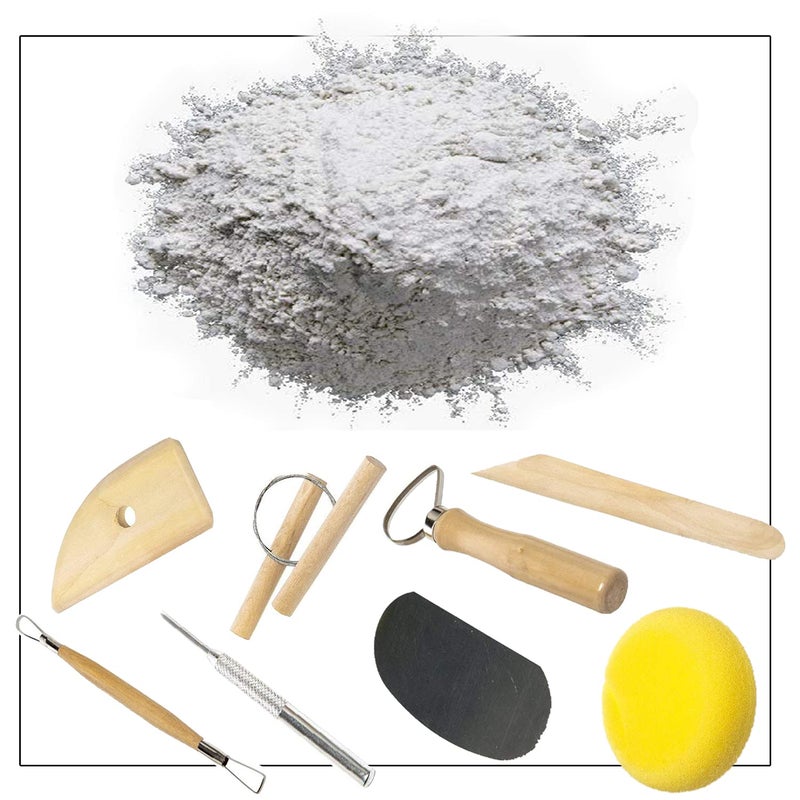 KALSU Pottery Tools 100 Pure Natural SHADU MATI Dry Clay Powder for Making Ecofriendly Ganesha Idols School Clay Diwali Diya Ganpati Festival Pottery Tools 10 KG SHADU MATI