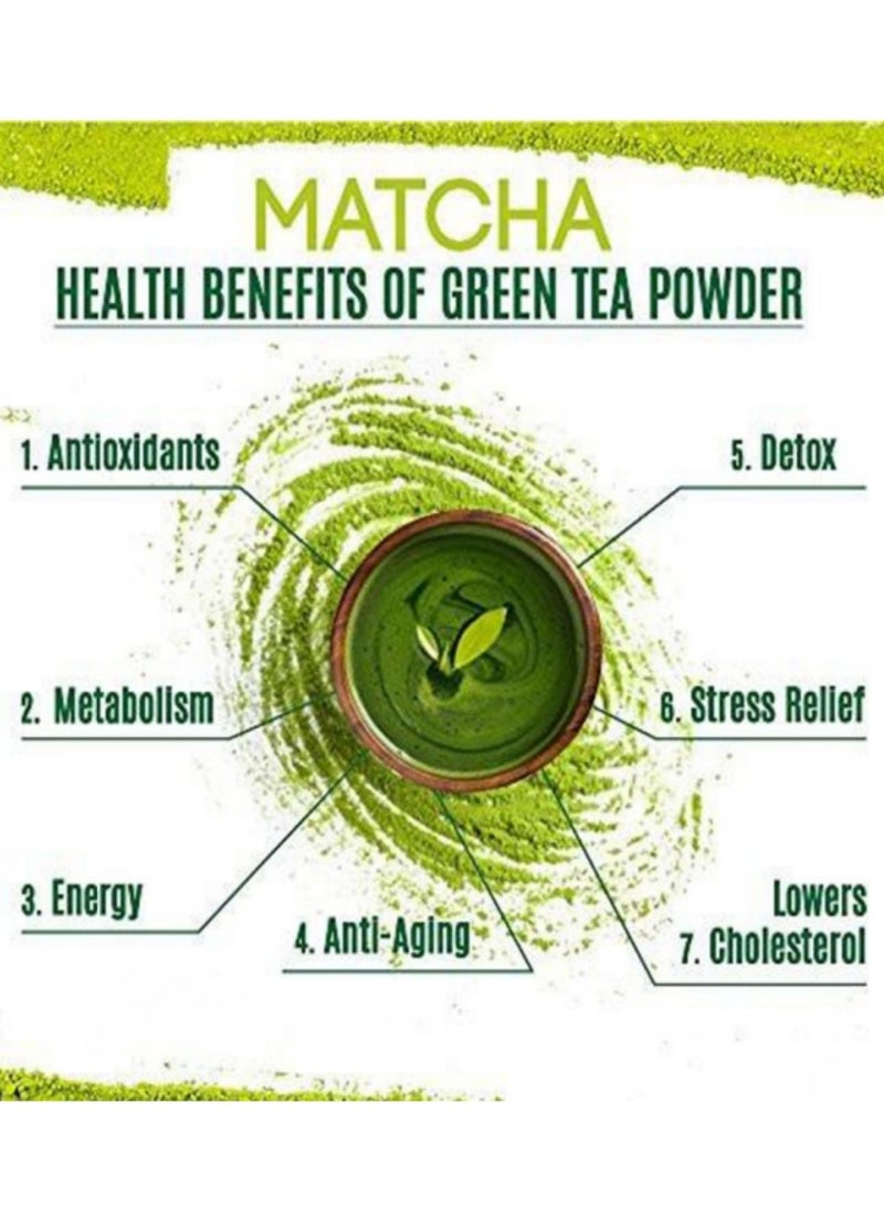 Slimming Herb Organic High Quality Sugar-Free Matcha Green Tea Powder, Resealable Paper Bag, 3.5 oz.  - Image 2