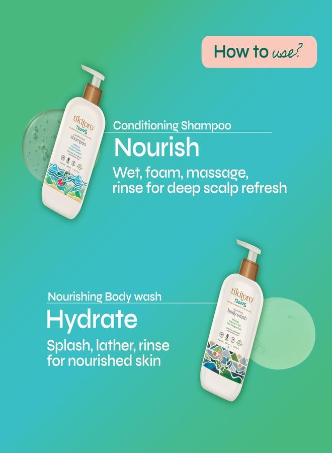 Tikitoro Teens Daily Essentials Combo, Vegan with Nourishing Body Wash (300 ml), Conditioning Shampoo (300 ml), No Parabens & Sulphates, Bath & Body Set Combo Pack (Age: 11+) - Image 5