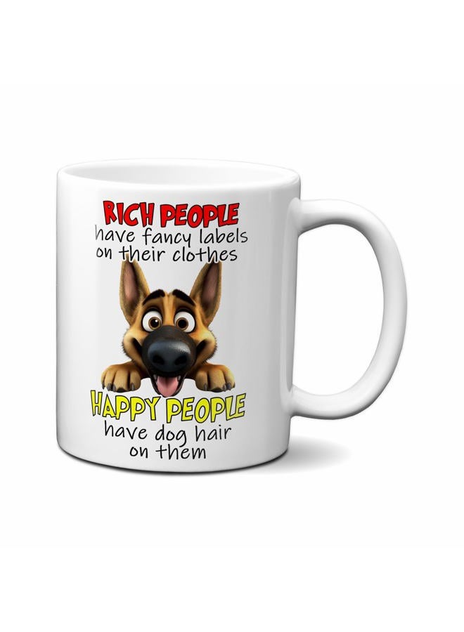 Mafia Mugs German Shepherd Funny Coffee Mug - Small Pet Novelty Cup - 11oz Ceramic Mug for Coffee, Tea and Hot Cocoa - Great Gift for Animal, Dog, Puppy and Pet Lovers - Image 1