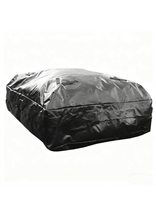 ويسفور حقيبة سقف سيارة، سعة 425 لتر، حامل أمتعة مقاوم للماء على السطح مع 6 أحزمة معززة، حقيبة تخزين رف سقف عالمية لجميع المركبات - Image 2