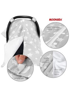 Moro Moro Baby Car Seat Canopy – Minky Fabric, Windproof & Multi-Use  - Image 5