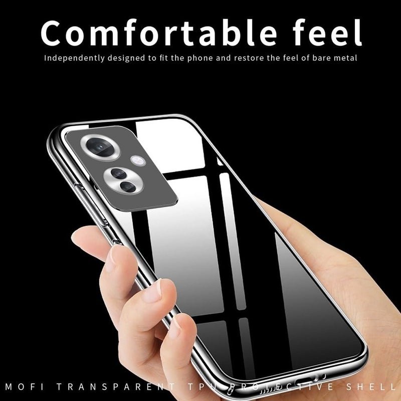 Realcase غطاء خلفي أنيق من السيليكون لهاتف Oppo F25 Pro 5G | مقاوم للخدوش غطاء خلفي شفاف مقاوم للصدمات - Image 4