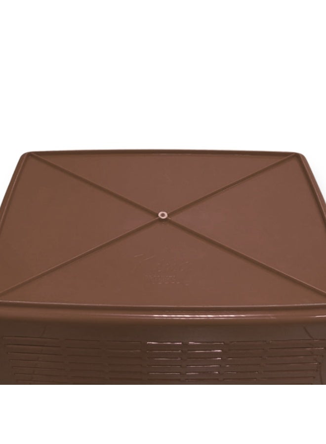 SNH Multi-Purpose Carry Basket with Lid and Handles | Shopping Basket | Picnic Storage Basket | Laundry Carrier | Household Organizer for Fruits, Vegetables, Clothes & Groceries - Image 5