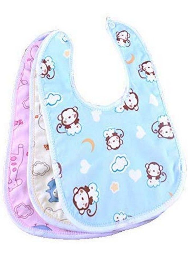 Brandonn Newborns Premium Baby Cotton Bibs (Pack Of 3) - Image 1